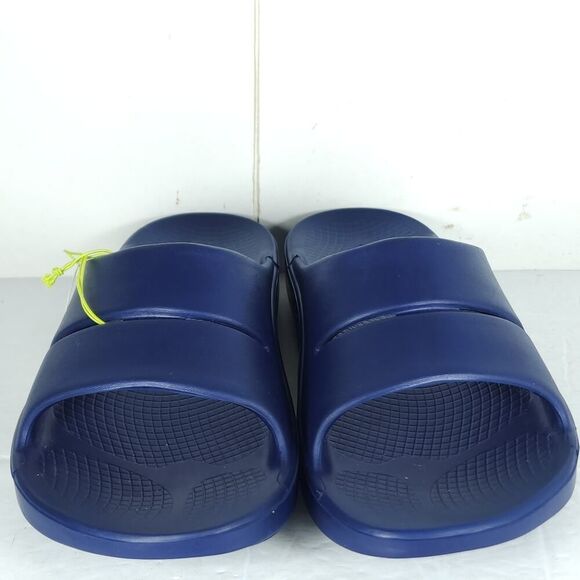 Oofos Men\'s OOahh US12 Navy Blue Beach Walking Recovery Slide Sandals NWT main image 10